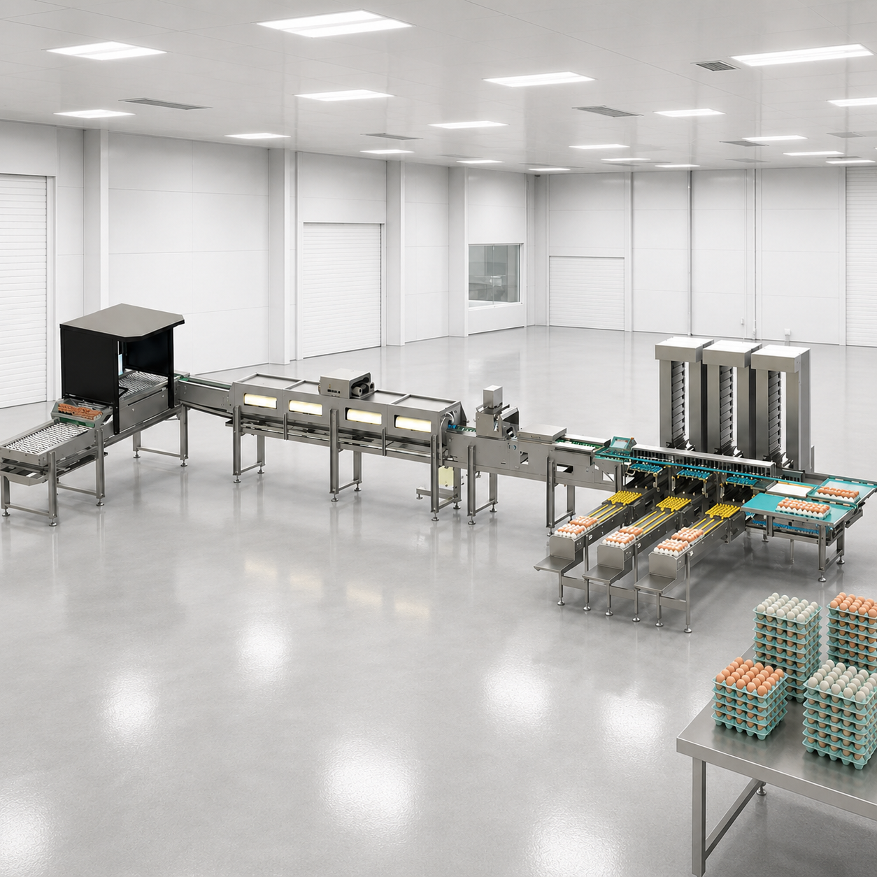 10000 egg cleaning line