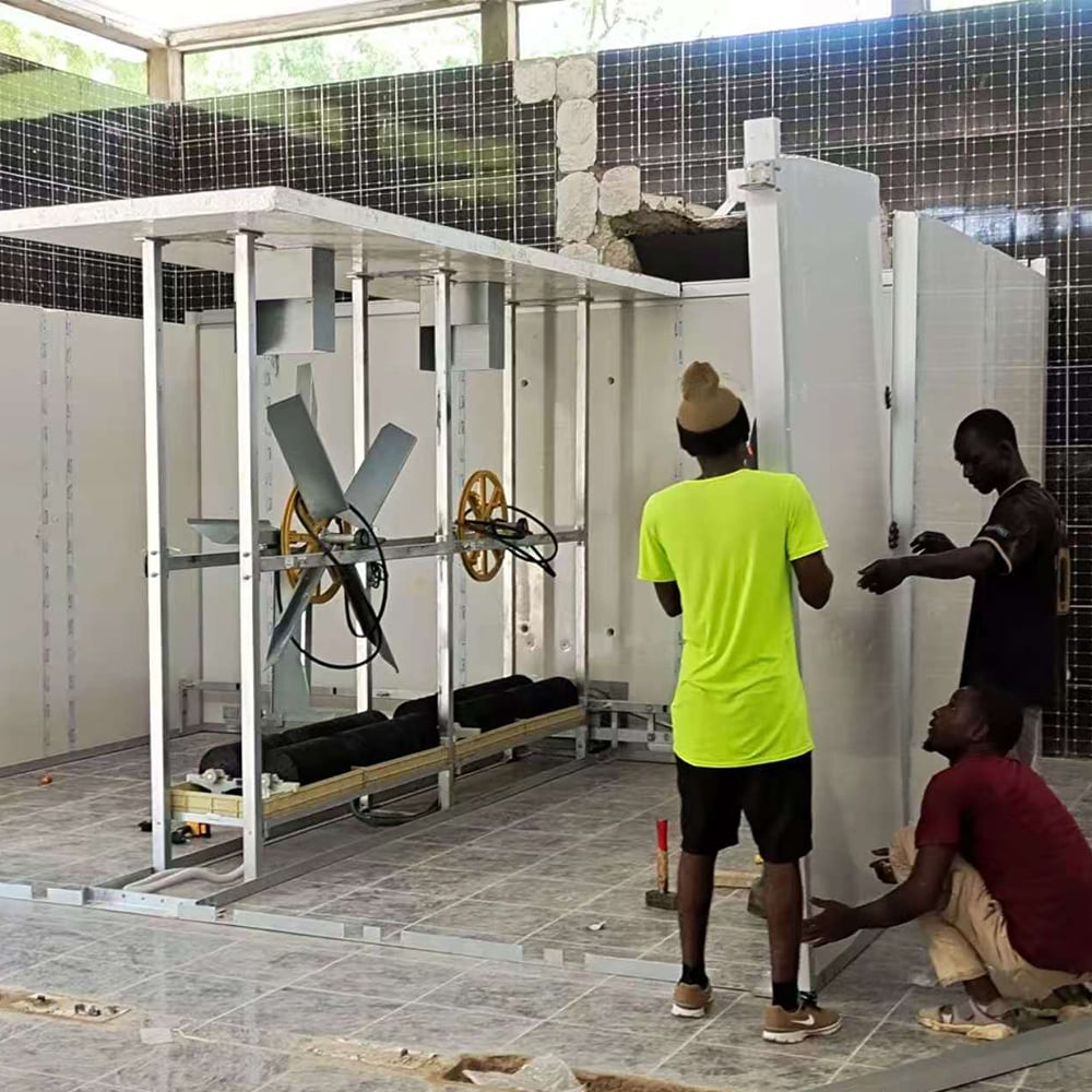 Tunnel incubator installation site