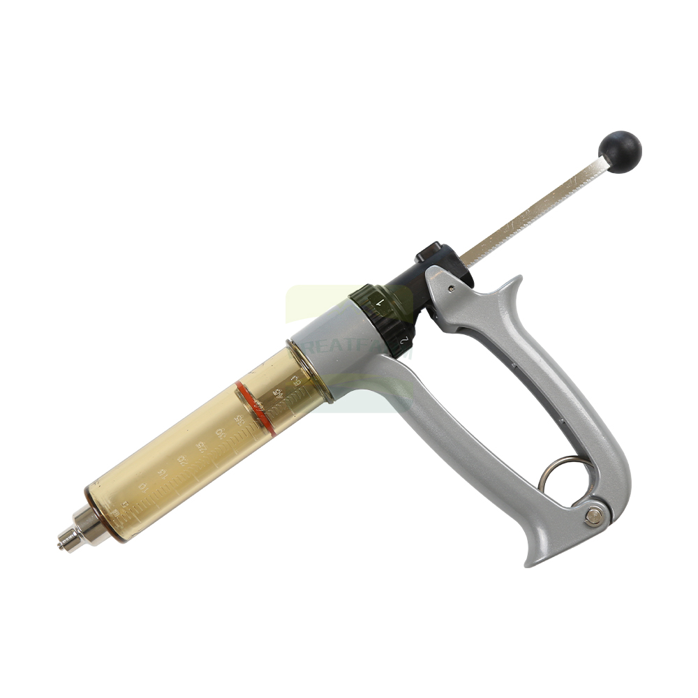 Semi-automatic veterinary syringe 50ml option