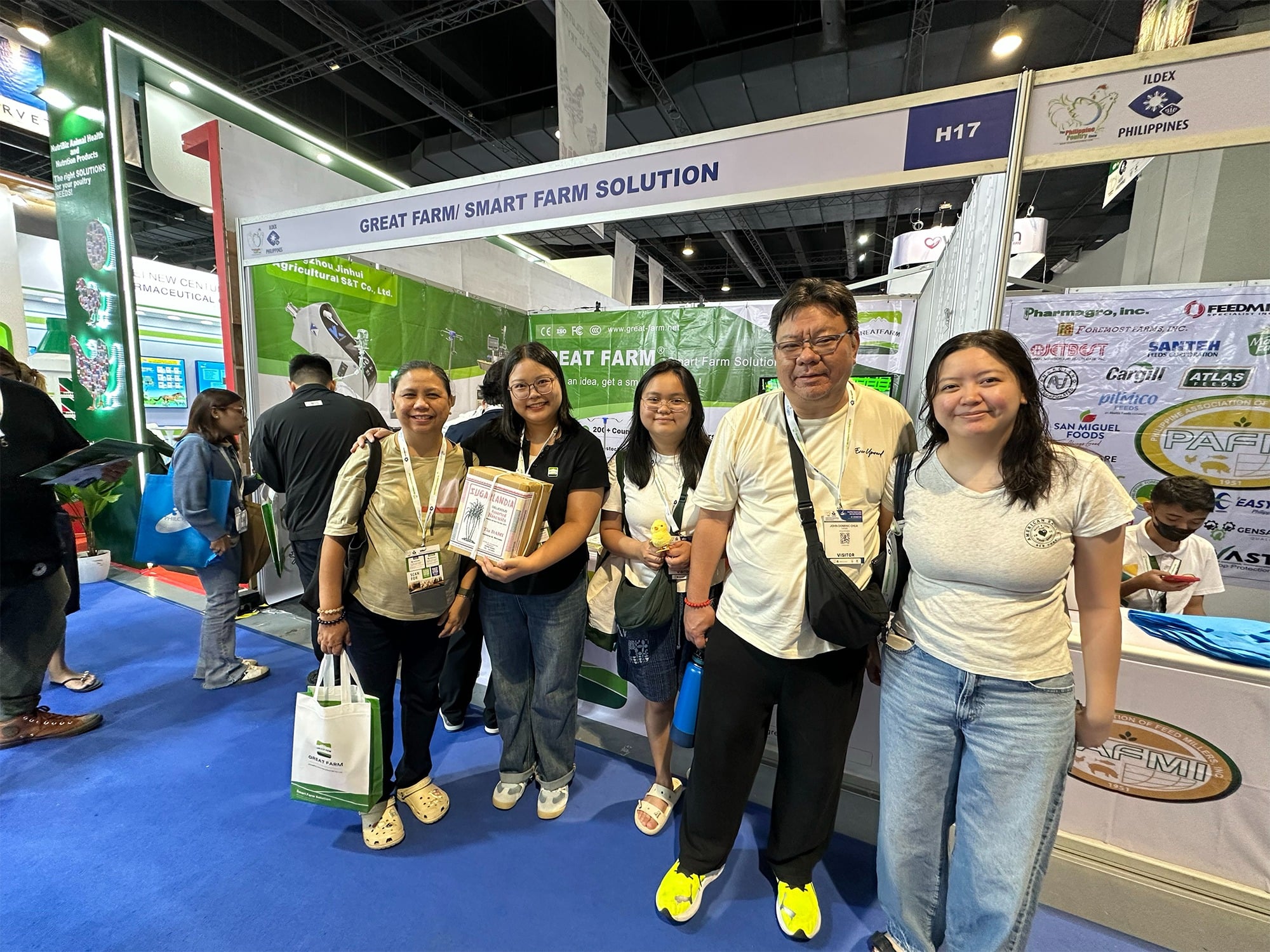 GREAT FARM exhibition team and visitors