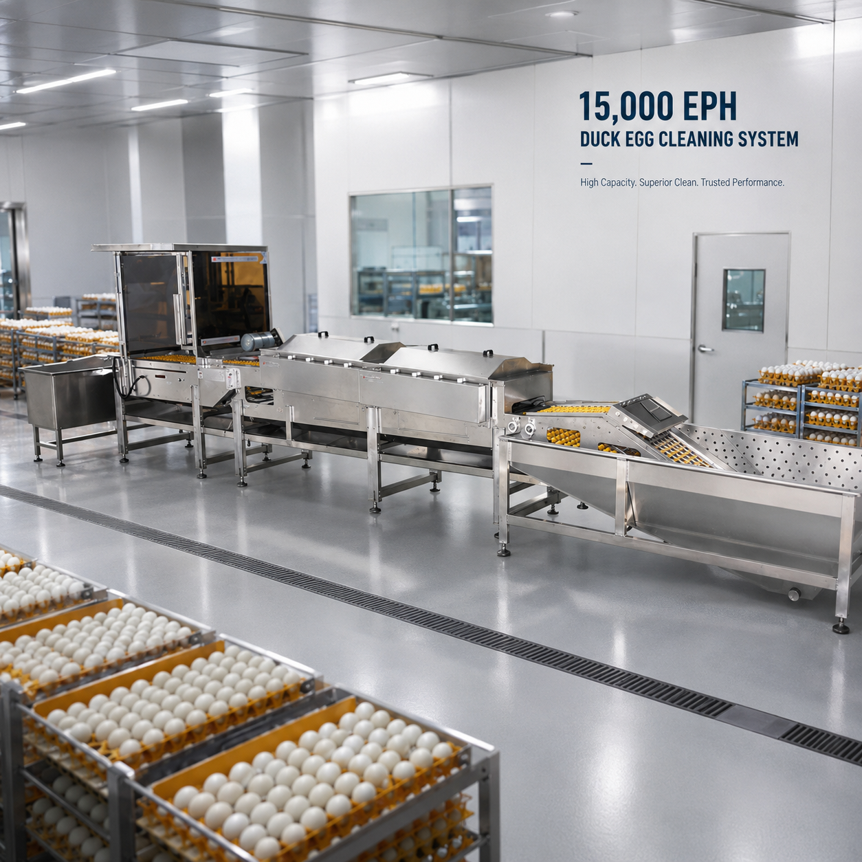 Integrated Duck Egg Grading Mud-Coating Equipment