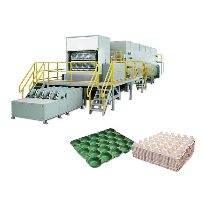 Automatic egg tray drying production line