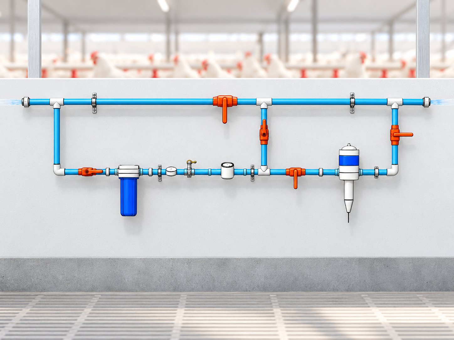 Water line assembly