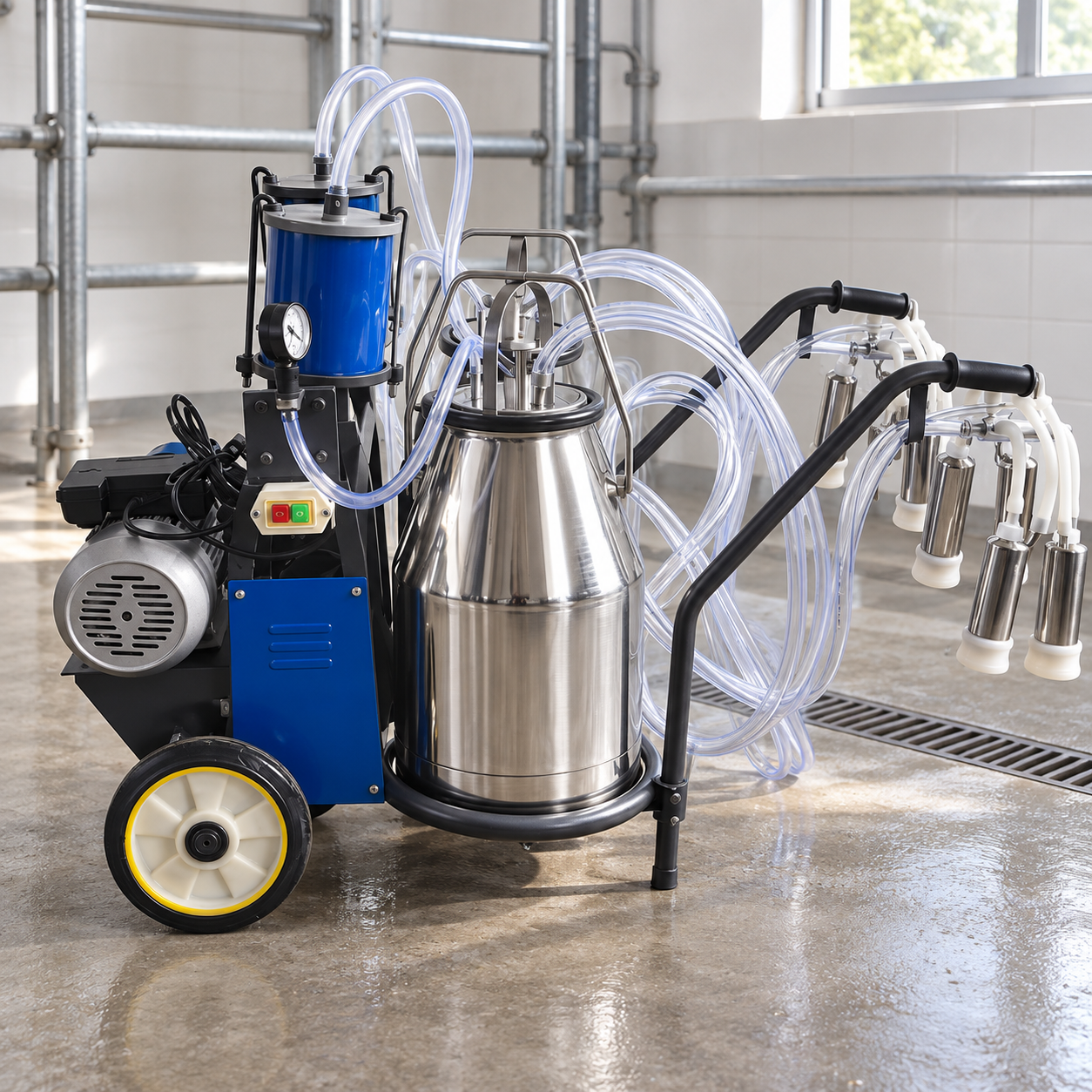 Portable milking machine