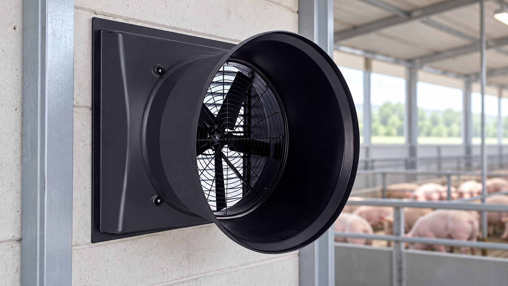 Rotomolded housing fan