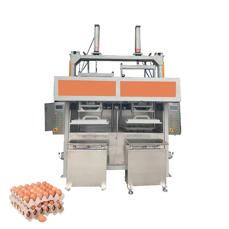 Automatic tray stacking and packaging machine