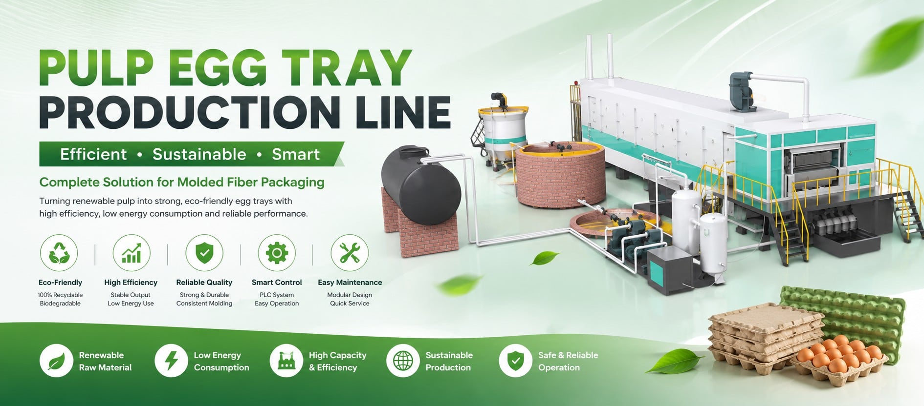 Eco-friendly Molded pulp equipment