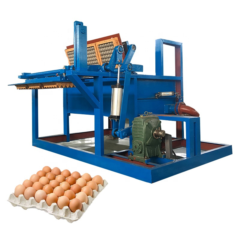 Automatic pulp egg tray forming machine with egg tray products