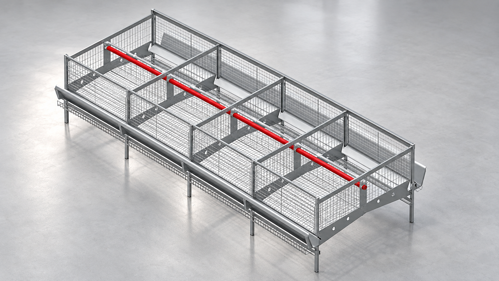 A-frame cage unit render