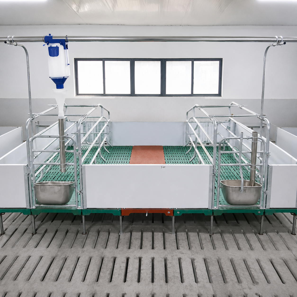Pig farm pen system
