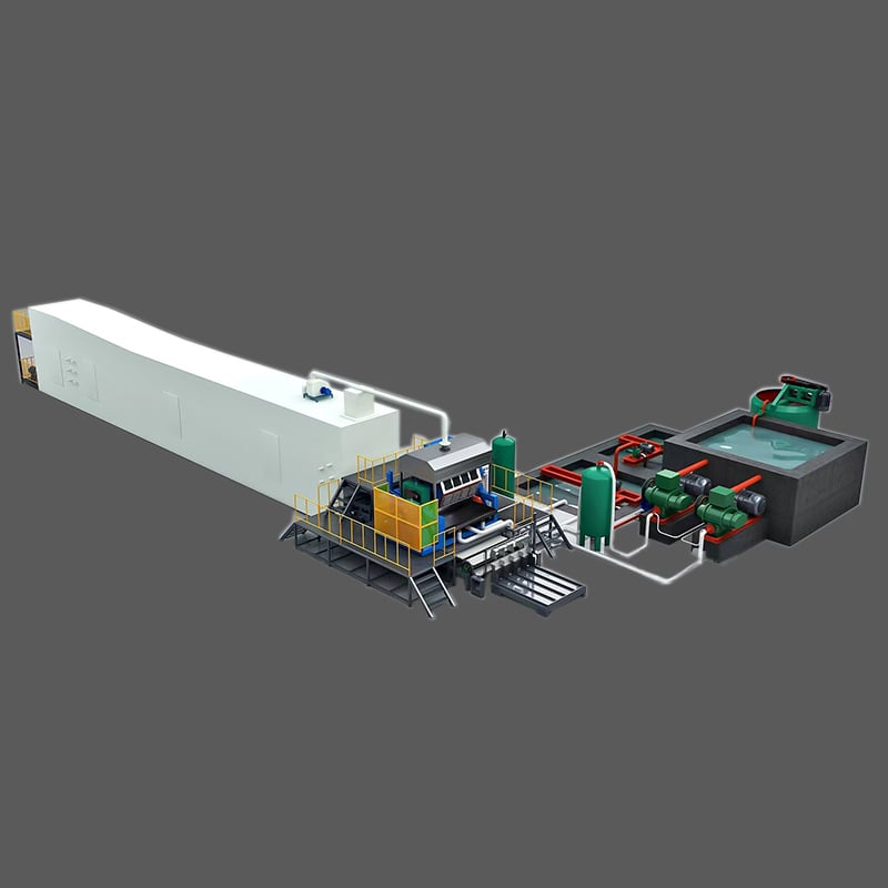 Automatic pulp egg tray forming machine with egg tray products