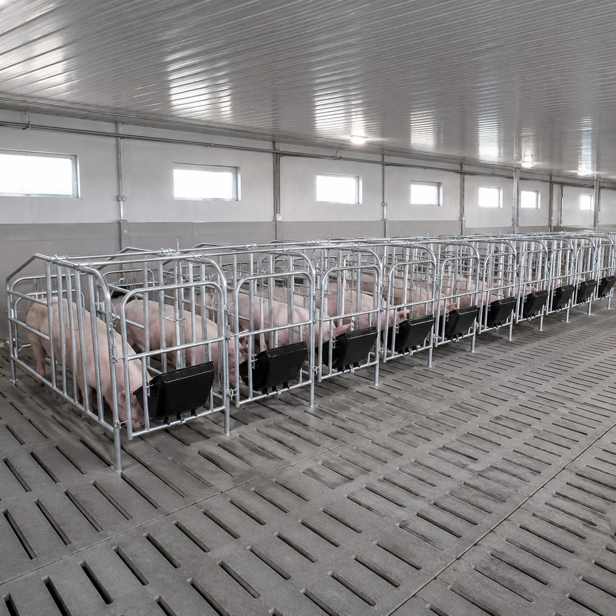 Pig housing line