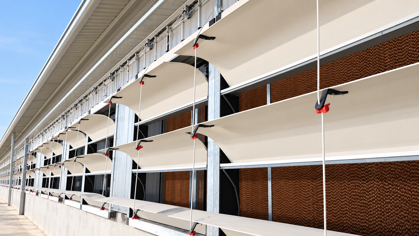 Pig house ventilation air inlet