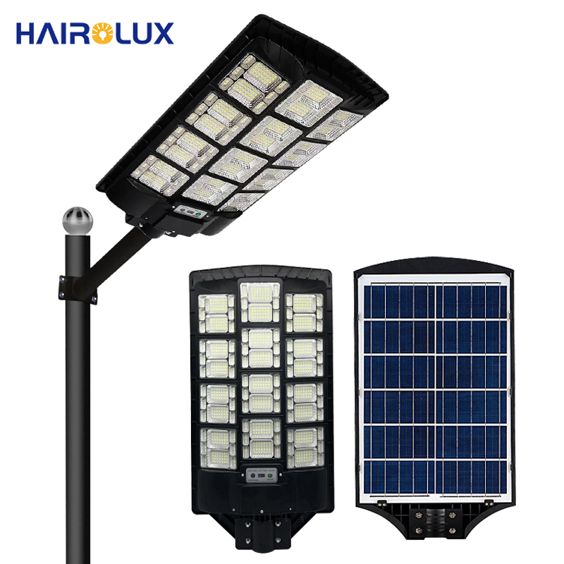 Super Brightness Light control ABS All in one Solar Street Light Outdoor Led Ip65 Waterproof