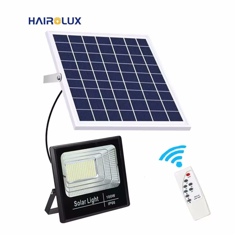 Professional Motion Sensor Remote Control  Fast Charging Solar Panel LED Solar Flood Light