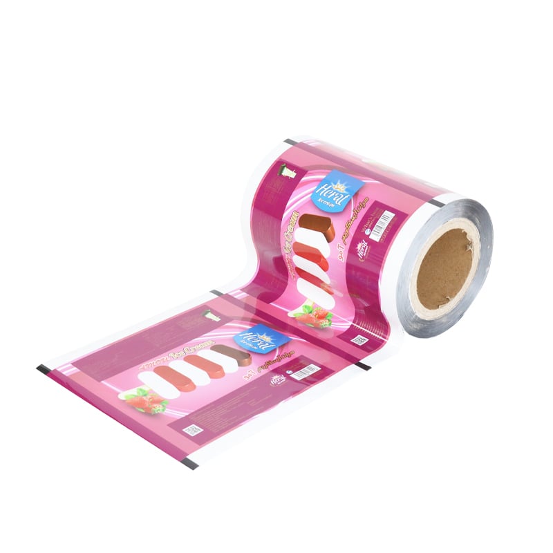 Weiyi Pack Custom Printed Food Grade Packaging Film Roll Automatic Packing Laminated Film for Ice Cream Popsicle Ice Lolly