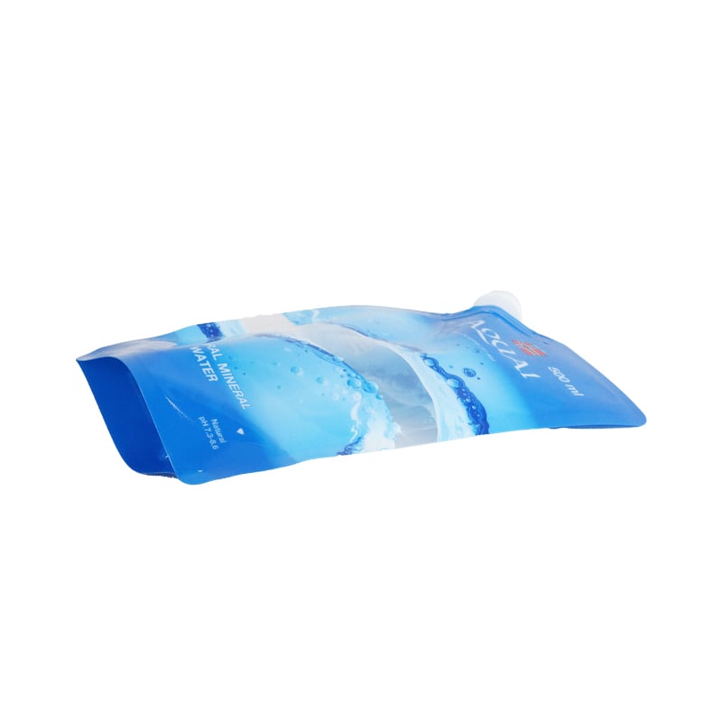 Weiyi Pack Custom Large Capacity Water Bags 500ml Stand up Spout Pouch for Natural Mineral Water Drinking Water Packaging