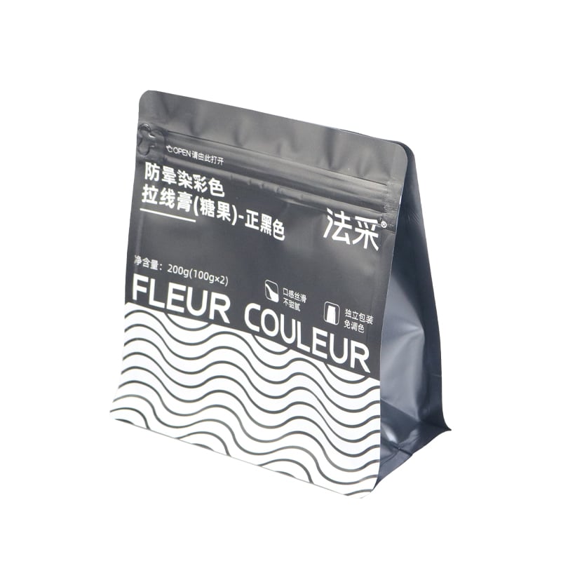 Weiyi Pack Custom Printed 8-Side Seal Aluminum Foil Pouch Resealable Zipper Bag for Gummy Candy Snack Food Dry Packaging