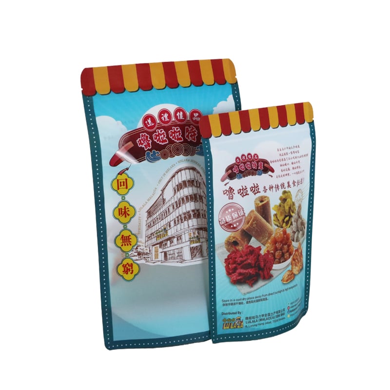 Weiyi Pack Custom Printed Special Shaped Stand up Pouch with Zipper for Malaysia Local Specialty Snack Food Traditional Gift Packaging