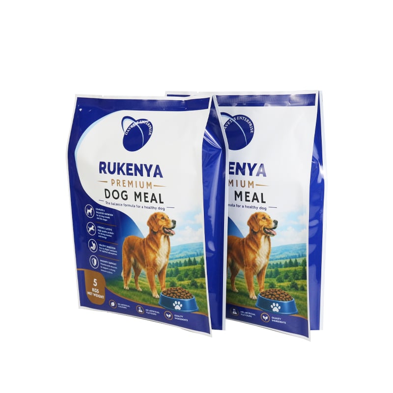 Weiyi Pack Custom Printed Pet Food Packaging Bag Stand Up Pouch with Dog Cat Print for Dog Meal Cat Food 5kg Large Size