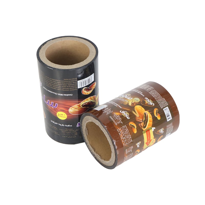 Weiyi Pack Custom Printed BOPP PET PE Laminated Film Roll Food Grade Automatic Packaging Film for Biscuit Cookie Chocolate Snack