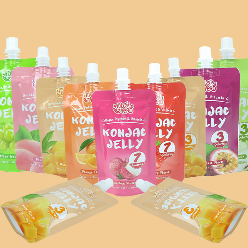 Nylon Fruit Juice Packaging Bag 100ml Food Grade Custom Beverage Yogurt Jelly Baby Puree Food Packaging Retort Spout Pouch Bag            