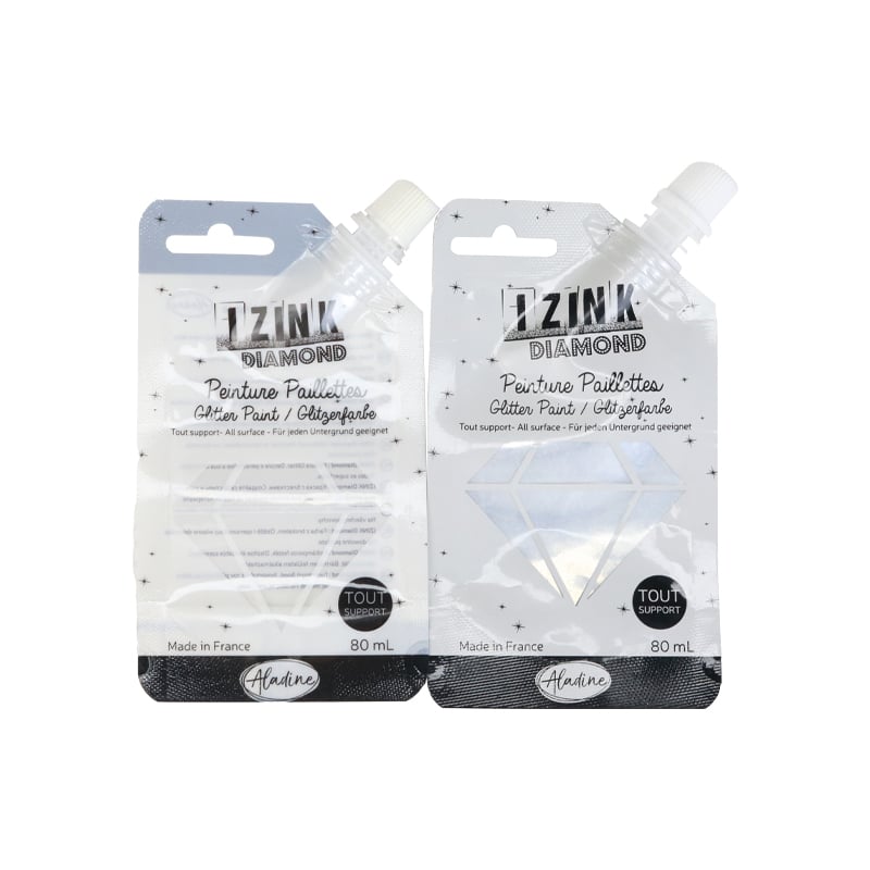 Weiyi Pack Liquid Soap Packaging Bag Shampoo Pouch Cosmetic Spout Pouch Refill Bag with Clear Window for Glitter Paint Art Supplies