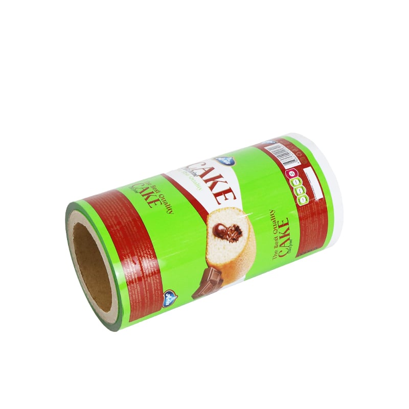 Weiyi Pack Custom Printed Food Grade Laminated Packaging Film Roll Automatic Packing Film for Cake Bakery Snack Aluminum Foil Plastic
