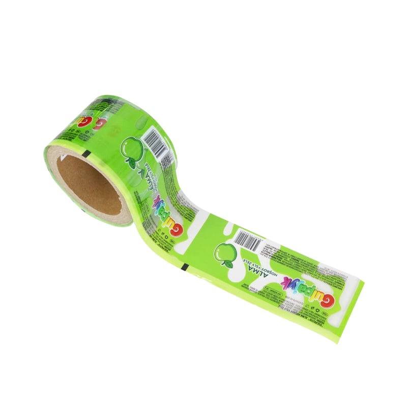 Weiyi Pack Custom Printed Laminated Plastic Film Roll Food Grade Heat Seal Sachet Packing Film for Candy Jelly Fruit Snack