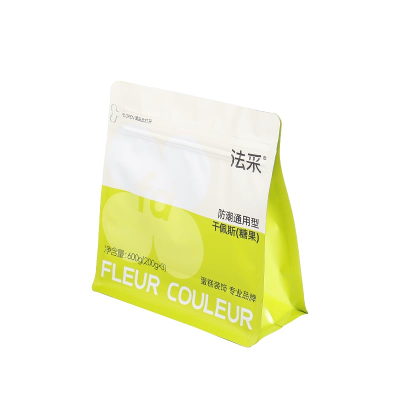 Weiyi Pack Custom Printed Resealable Moisture Proof Stand up Pouch Aluminum Foil Ziplock Bag for Gummy Candy Food Storage Cake Decoration