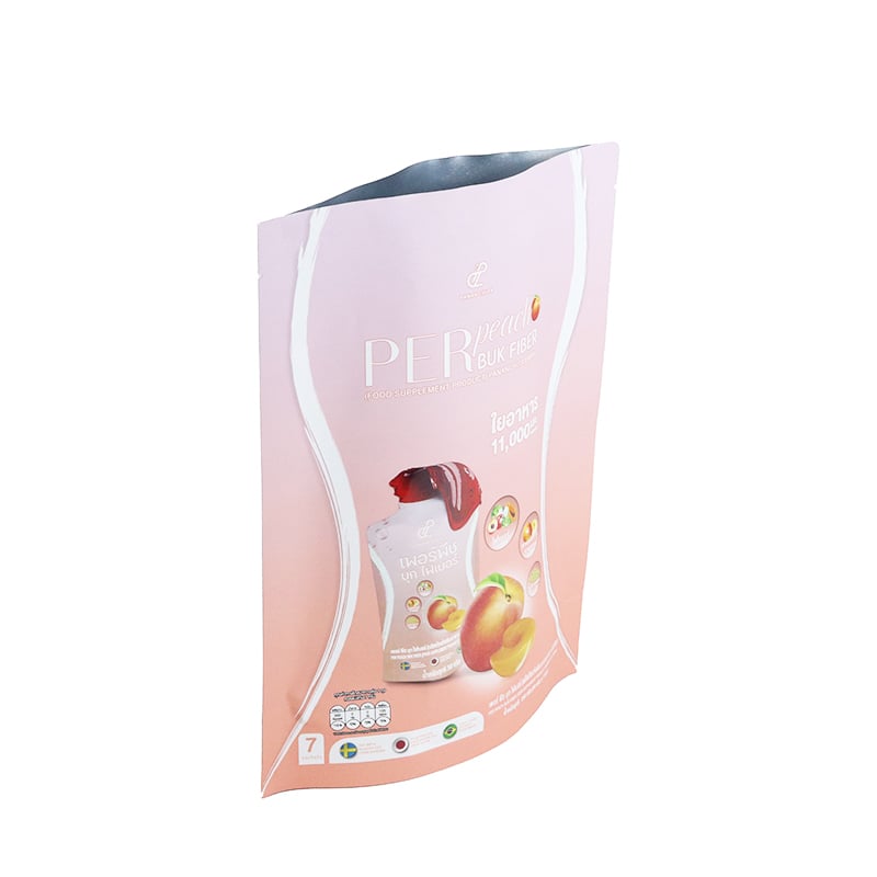 Weiyi Pack Wholesale Custom Logo Plastic Stand up Spout Pouch for Fruit Juice Beverage Drink Packaging Thai Fruit Flavor