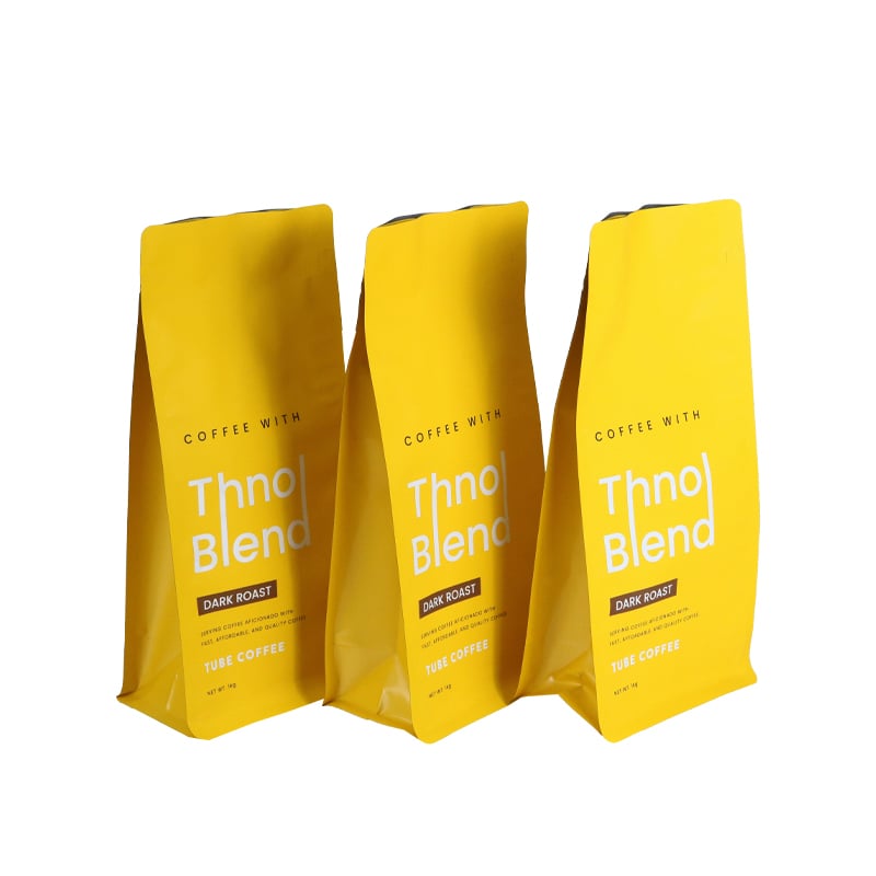 Weiyi Pack Wholesale Custom Logo Aluminum Foil Coffee Bag Stand up Pouch with Zipper Valve for Dark Roast Ground Coffee 1kg