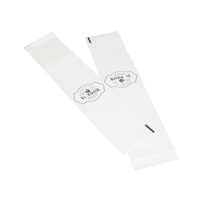 Weiyi Pack Custom Printed White Kraft Paper Long Bag Baguette Bread Packaging Bag with Self-adhesive Seal for Bakery Food Takeaway
