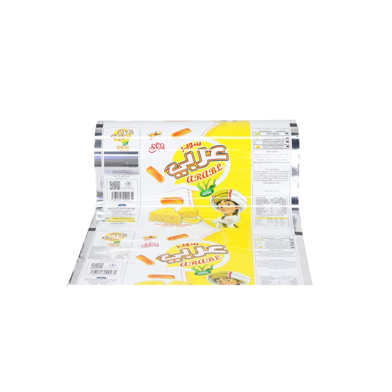 Weiyi Pack Custom Printed Puffs Food Packaging Film Roll Food Grade Laminated Automatic Packing Film for Corn Puffs Cheese Snack