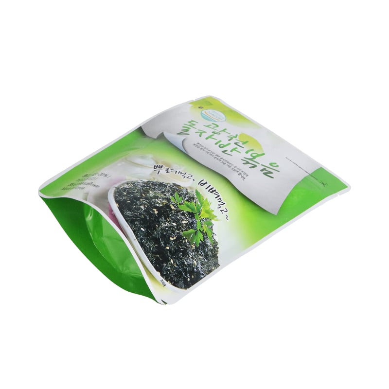 Weiyi Pack Custom Printed Food Grade Stand up Pouch with Zipper for Korean Seaweed Laver Snack Food Packaging HACCP Certified
