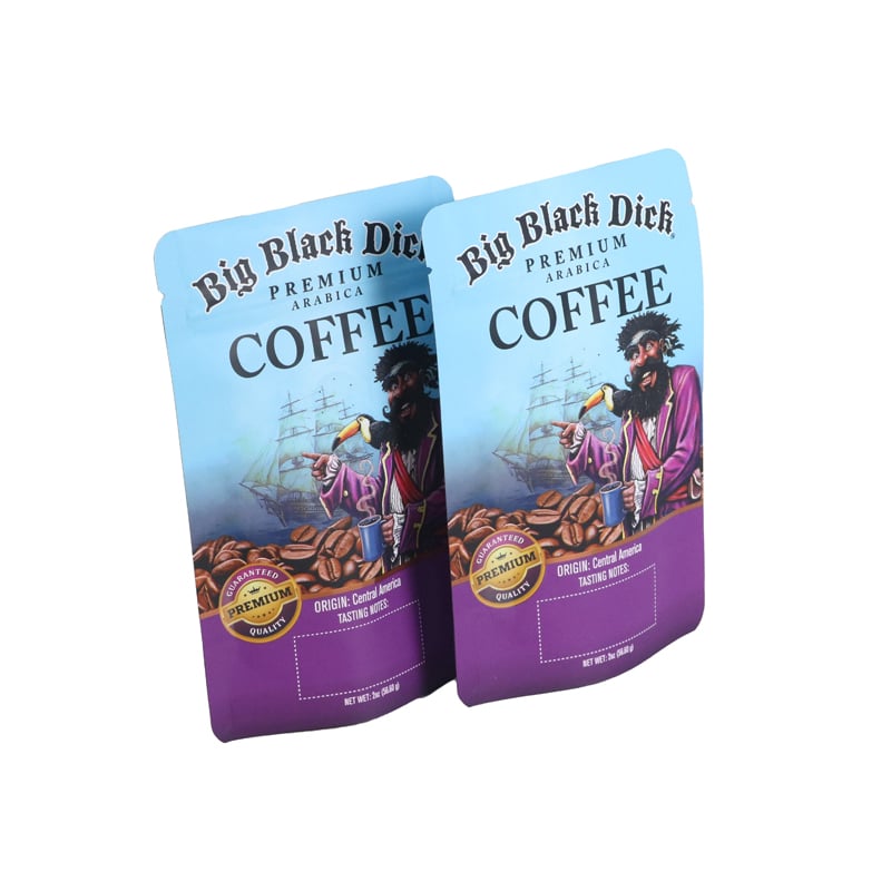 Weiyi Pack Custom Printed Premium Arabica Coffee Eight Side Seal Stand up Pouch with Zipper Valve 250g for Coffee Bean Pirate Theme