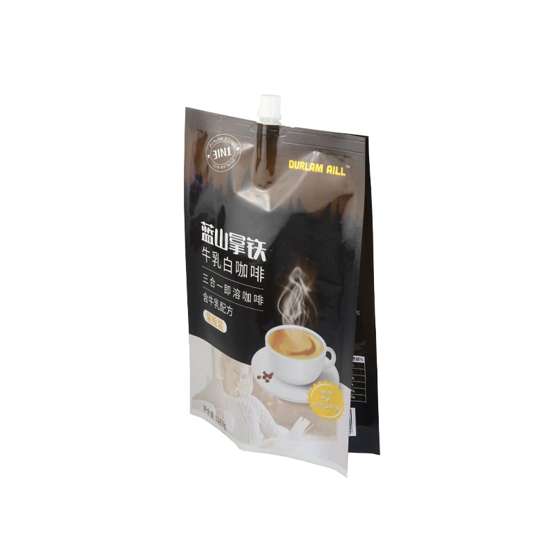 Weiyi Pack Custom Heat Resistant Aluminum Foil Stand up Spout Pouch for Coffee Powder Liquid Instant Coffee Drink Refill Bag
