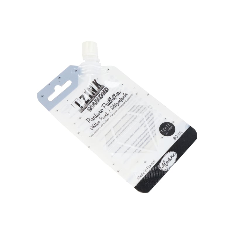 Weiyi Pack Liquid Soap Packaging Bag Shampoo Pouch Cosmetic Spout Pouch Refill Bag with Clear Window for Glitter Paint Art Supplies
