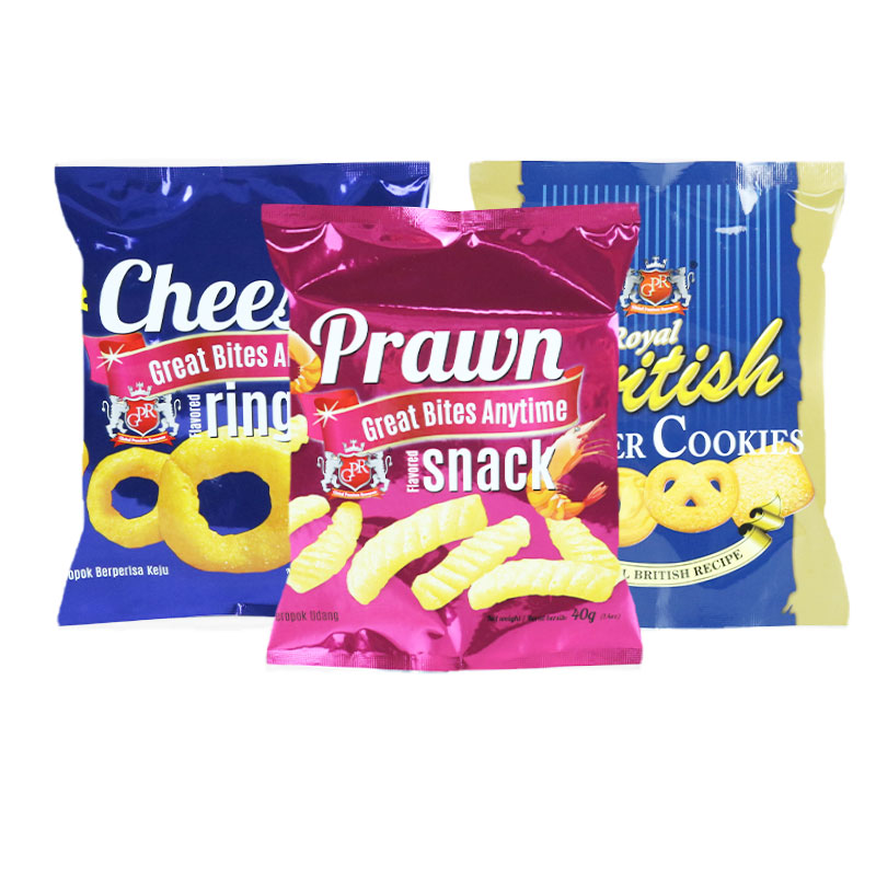 Custom Food Plastic Film OPP Vmpet PE PET CPP BOPP Pet Film for Cake Candy Chocolate Chips Coffee Tea Milk Powder Food Packaging