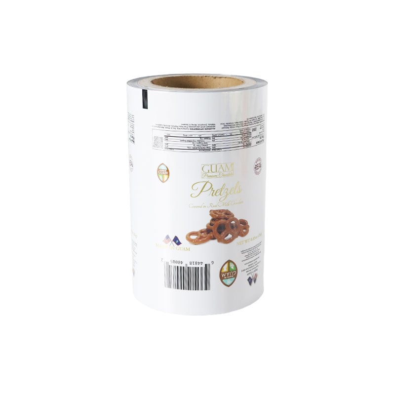 Custom Digital Printing BOPP VMPET Plastic Foil Packaging Sachet Roll Film Potato Chips Cookie Cake Snack Food Packaging Film