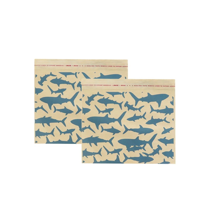Weiyi Pack Custom Printed Kraft Paper Bag with Self-adhesive Tape for Sandwich Food Takeaway Packaging Greaseproof Paper Bag