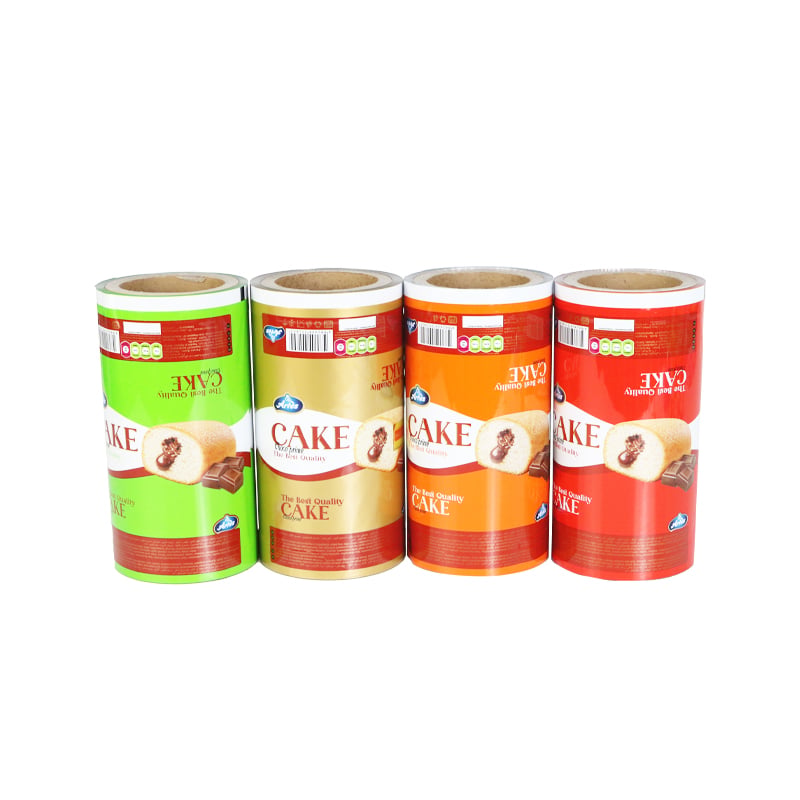 Weiyi Pack Custom Printed Food Grade Laminated Packaging Film Roll Automatic Packing Film for Cake Bakery Snack Aluminum Foil Plastic