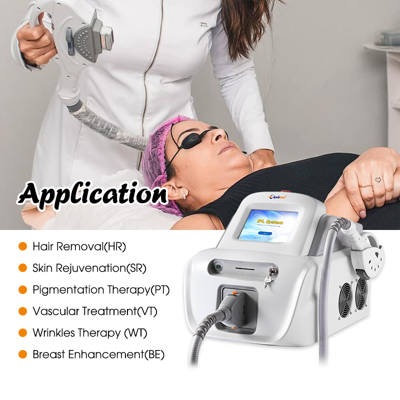 جهاز إزالة الشعر بالضوء النبضي المكثف الاحترافي الفاخر