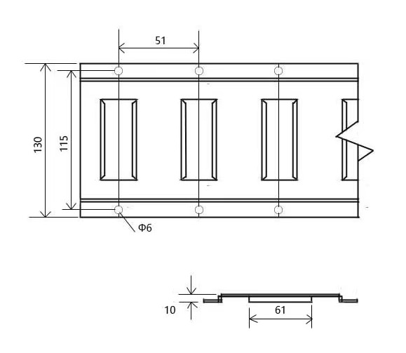 Black Powder Coated Steel 5' Horizontal E-track Trailer Cargo Tie Down Rail Control Slotted E Track with End Cap Dust Cap manufacture