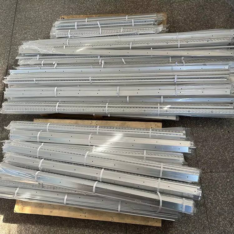 High quality 1ft 1' Airline Logistic L-Track Round Aluminum Load Track Tiedown Surface Mount L Cargo Rail for Truck Trailer B factory