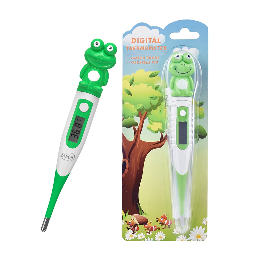 HUAAN Pediatriczny Termometr Proktologiczny Dla Dzieci, Gwiazdka Flex, 10 Sekund, DT-111G, Żaba