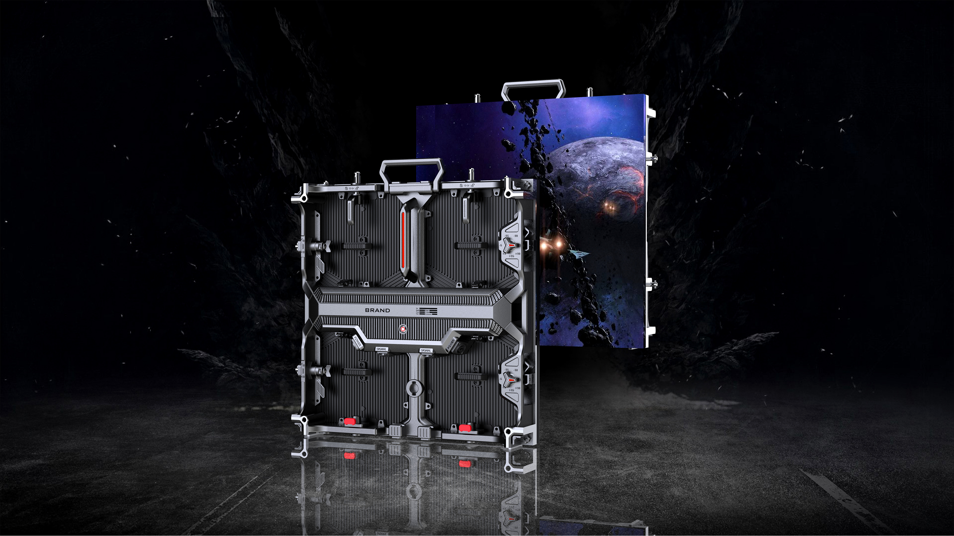 High Quality Outdoor P2.6 LED Display Screen Panel 500*500 Empty Cabinet for 250*500 Modules SDK Digital Signage Displays
