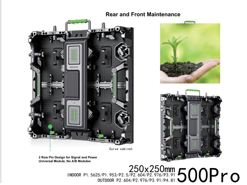 Premium Die-Cast LED Cabinet 500×500 for Superior Display Solutions