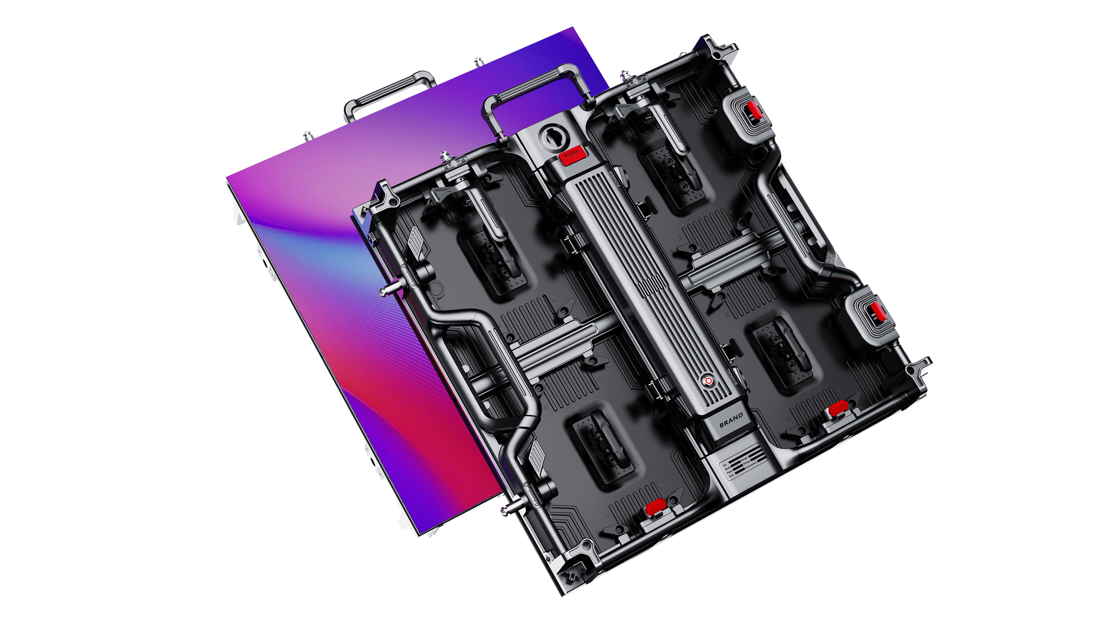 Manufacturer UAD Front Service 500 MAX IP65 Rental Aluminum Die casting Led Display Screen Cabinet Board Panel Frame Support