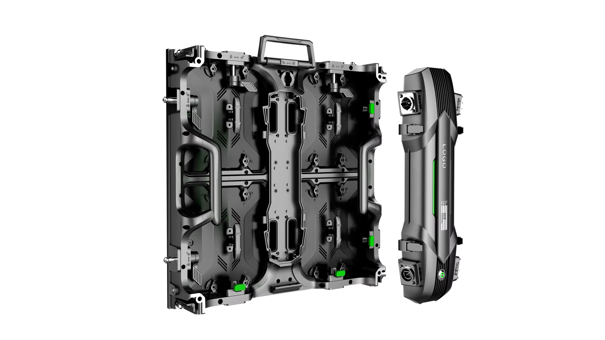 500*500mm  Empty Led Die Casting Aluminum Screen Display Waterproof Rental Cabinet Frame for Indoor/outdoor P1.5625 P2.5  P4.81 details